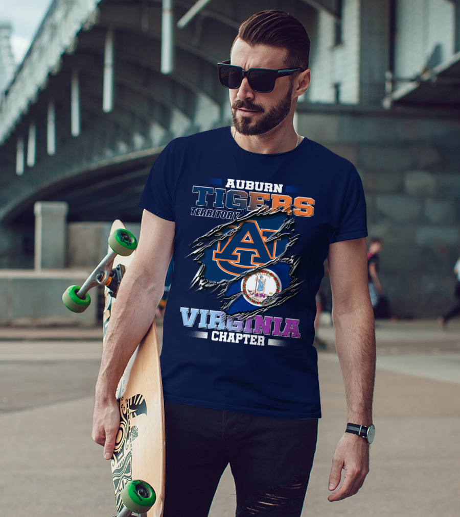Auburn Tigers Territory Virginia Chapter T-Shirt