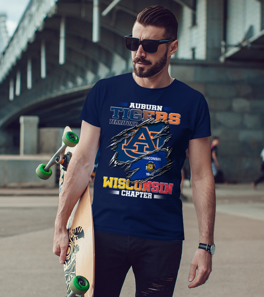 Auburn Tigers Territory Wisconsin Chapter 1848 T-Shirt