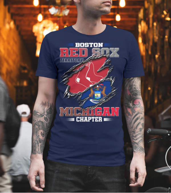 Boston Red Sox Territory Michigan Chapter T-Shirt Boston Red Sox Territory Michigan Chapter T-Shirt