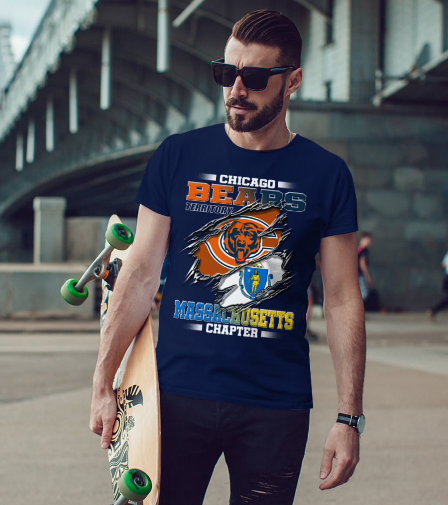 Chicago Bears Territory Massachusetts Chapter T-Shirt