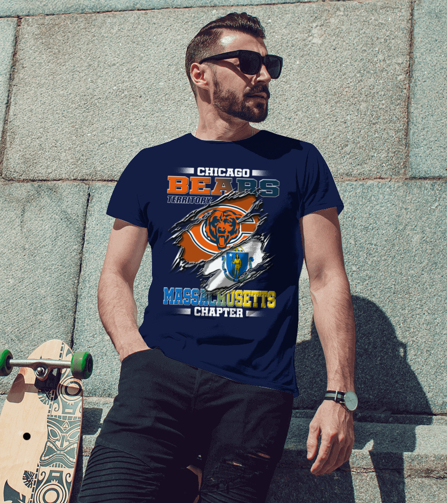 Chicago Bears Territory Massachusetts Chapter T-Shirt