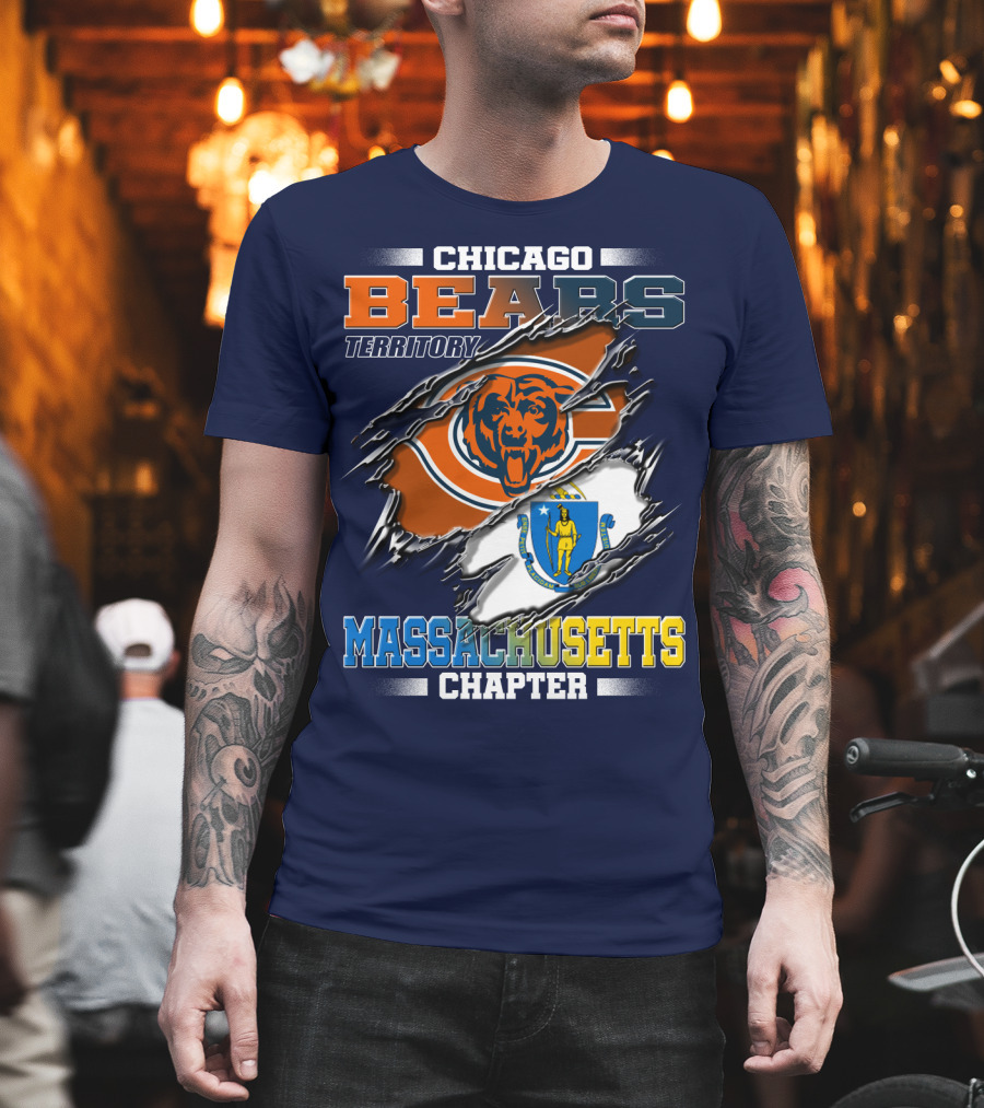 Chicago Bears Territory Massachusetts Chapter T-Shirt
