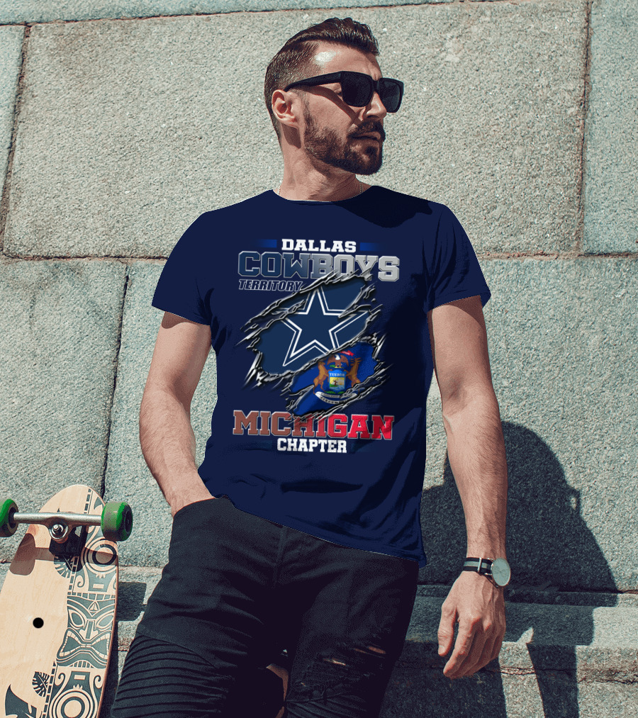 Dallas Cowboys Territory Michigan Chapter T-Shirt