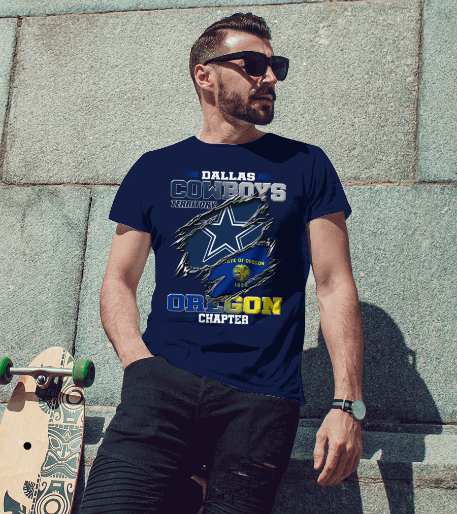 Dallas Cowboys Territory State Of Oregon Chapter 1859 T-Shirt