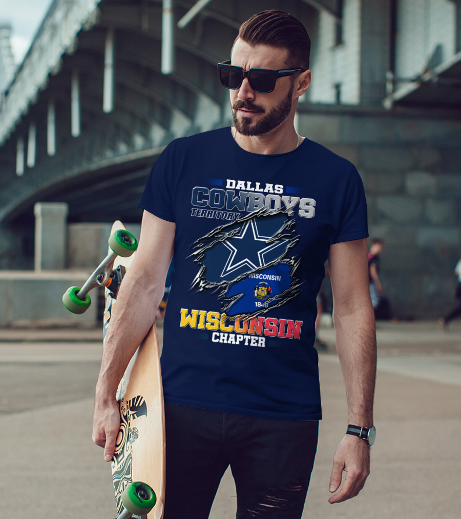 Dallas Cowboys Territory Wisconsin Chapter 1848 T-Shirt