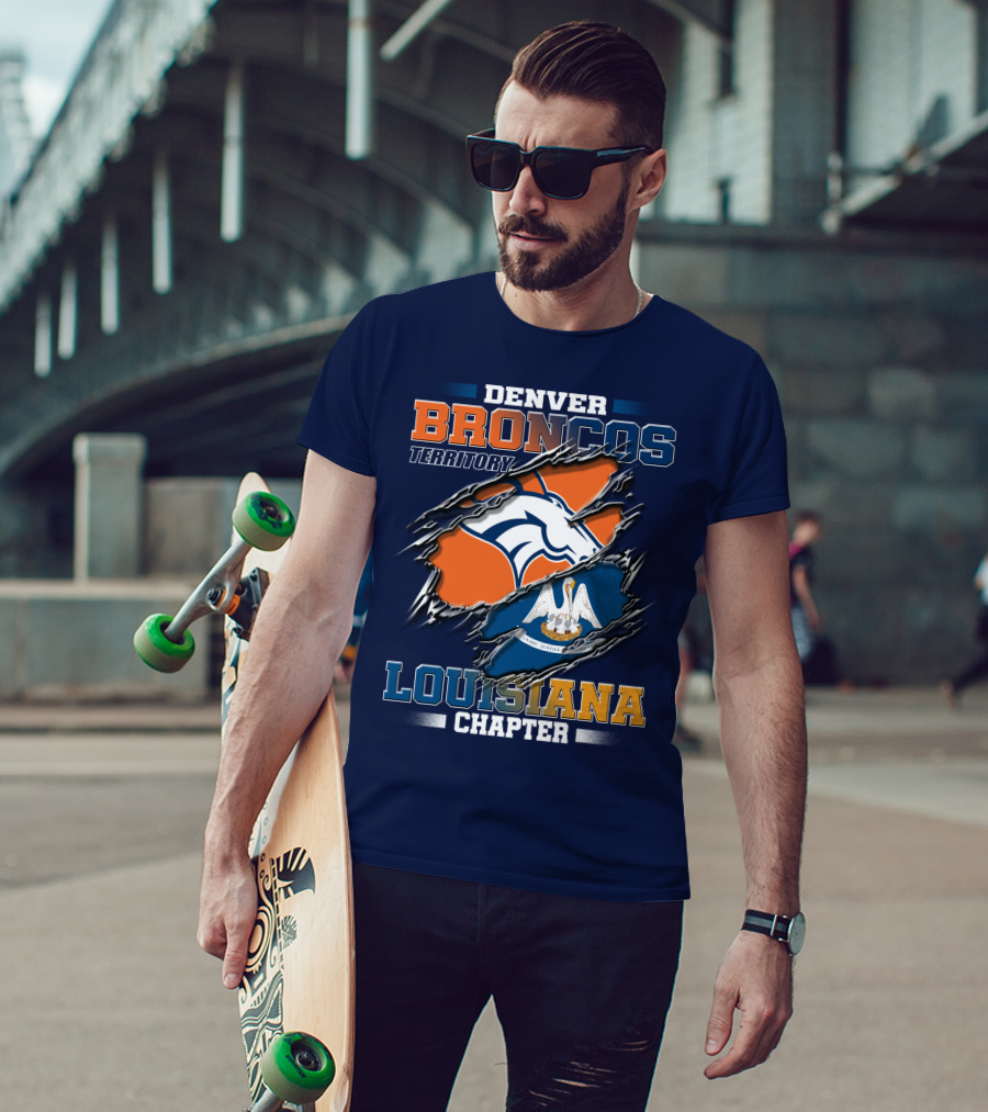 Denver Broncos Territory Louisiana Chapter T-Shirt