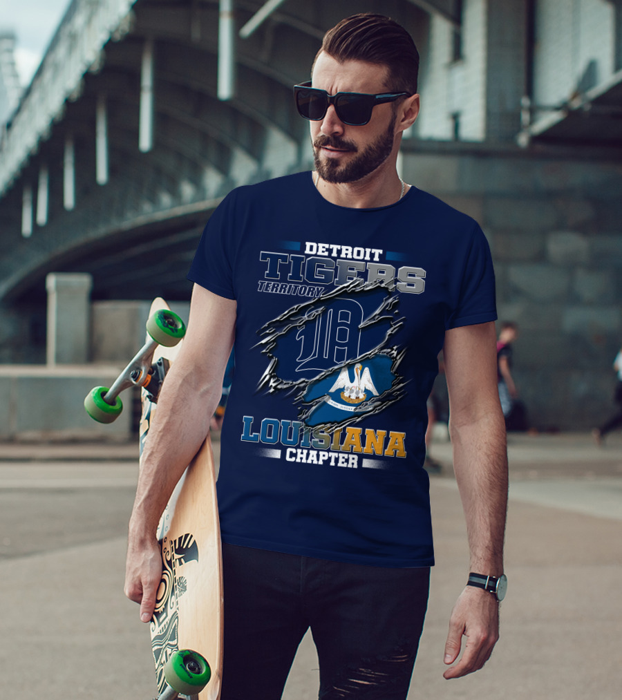 Detroit Tigers Territory Louisiana Chapter T-Shirt