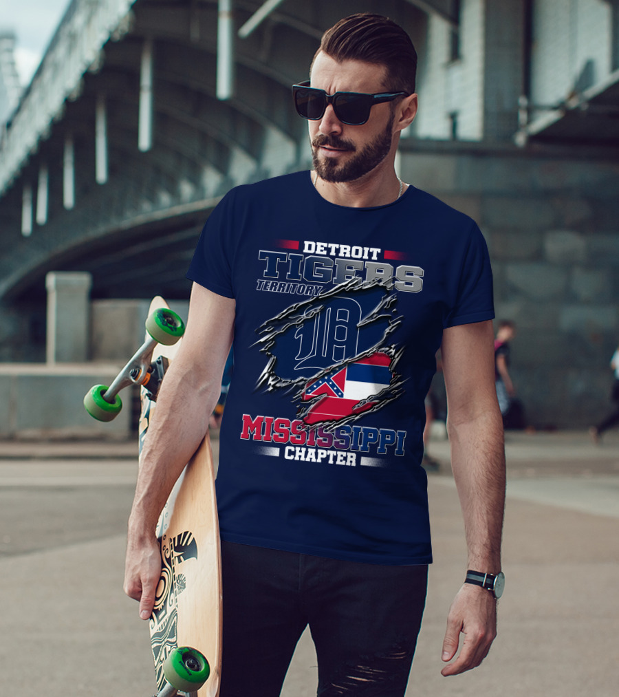 Detroit Tigers Territory Mississippi Chapter T-Shirt