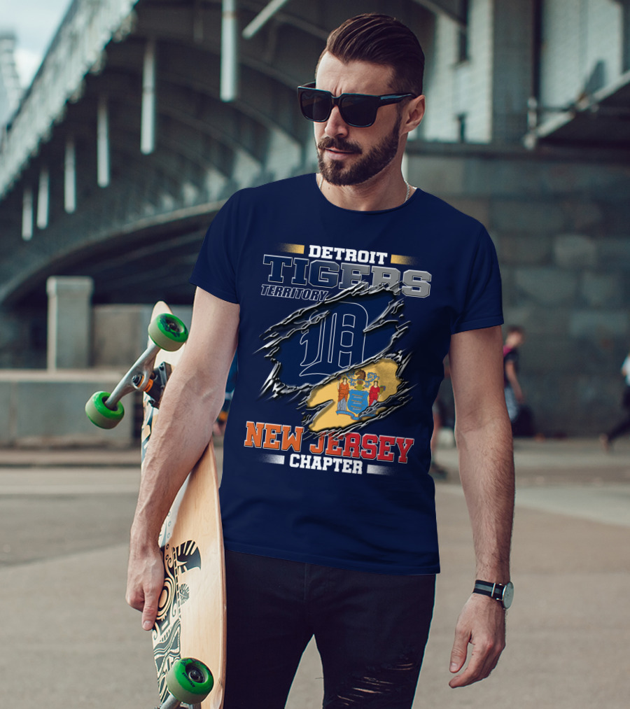 Detroit Tigers Territory New Jersey Chapter T-Shirt
