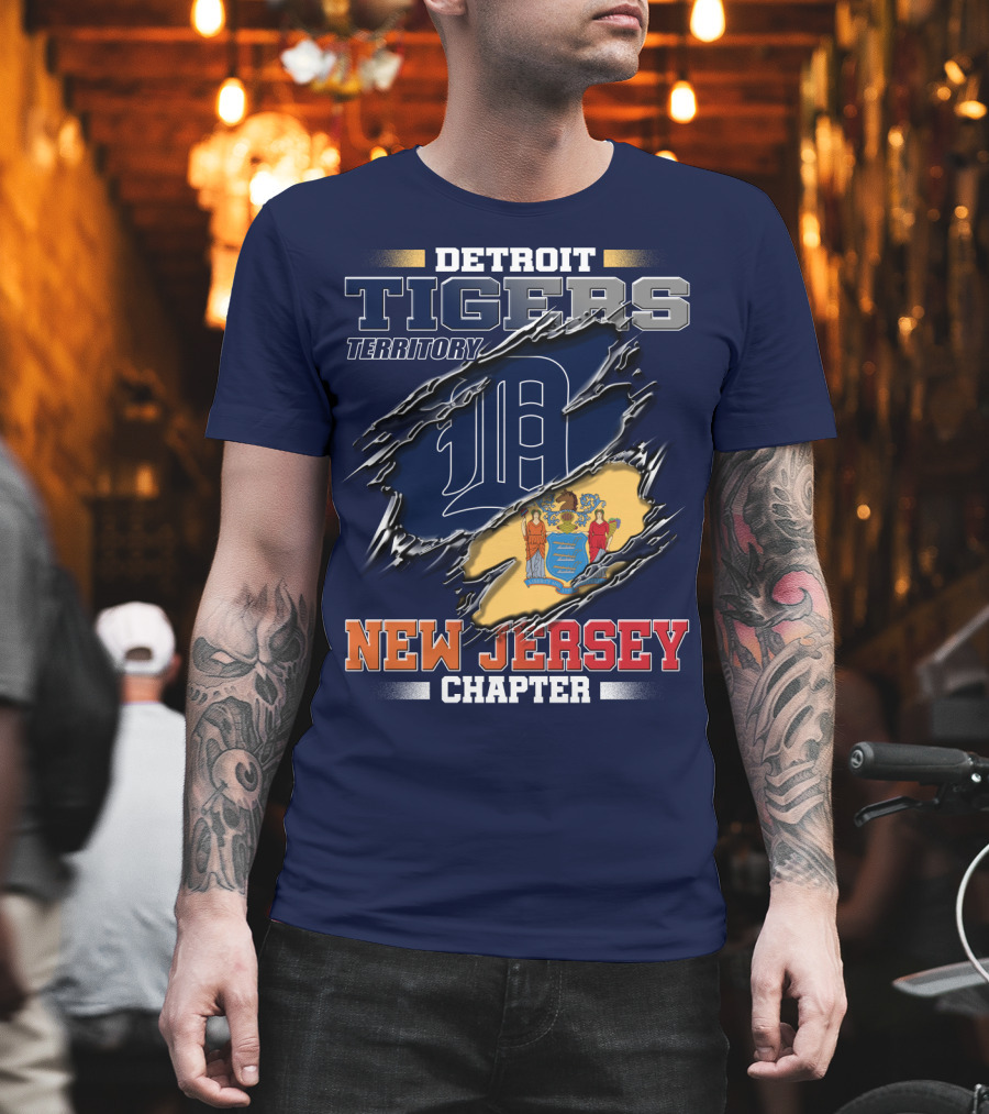Detroit Tigers Territory New Jersey Chapter T-Shirt