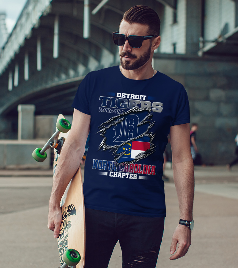 Detroit Tigers Territory North Carolina Chapter T-Shirt
