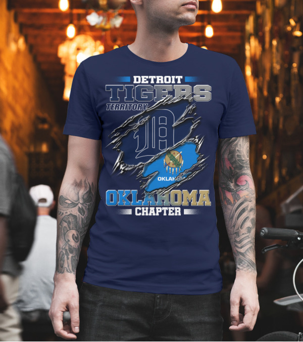 Detroit Tigers Territory Oklahoma Chapter T-Shirt Detroit Tigers Territory Oklahoma Chapter T-Shirt