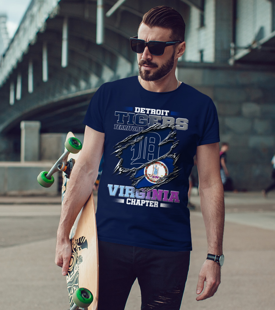 Detroit Tigers Territory Virginia Chapter T-Shirt