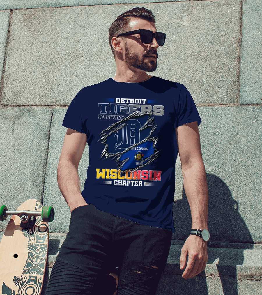 Detroit Tigers Territory Wisconsin Chapter 1848 T-Shirt