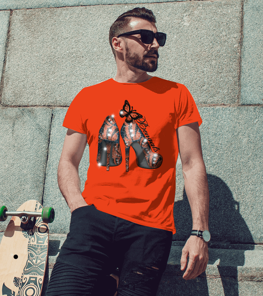 Bengals High Heels Butterfly T-Shirt