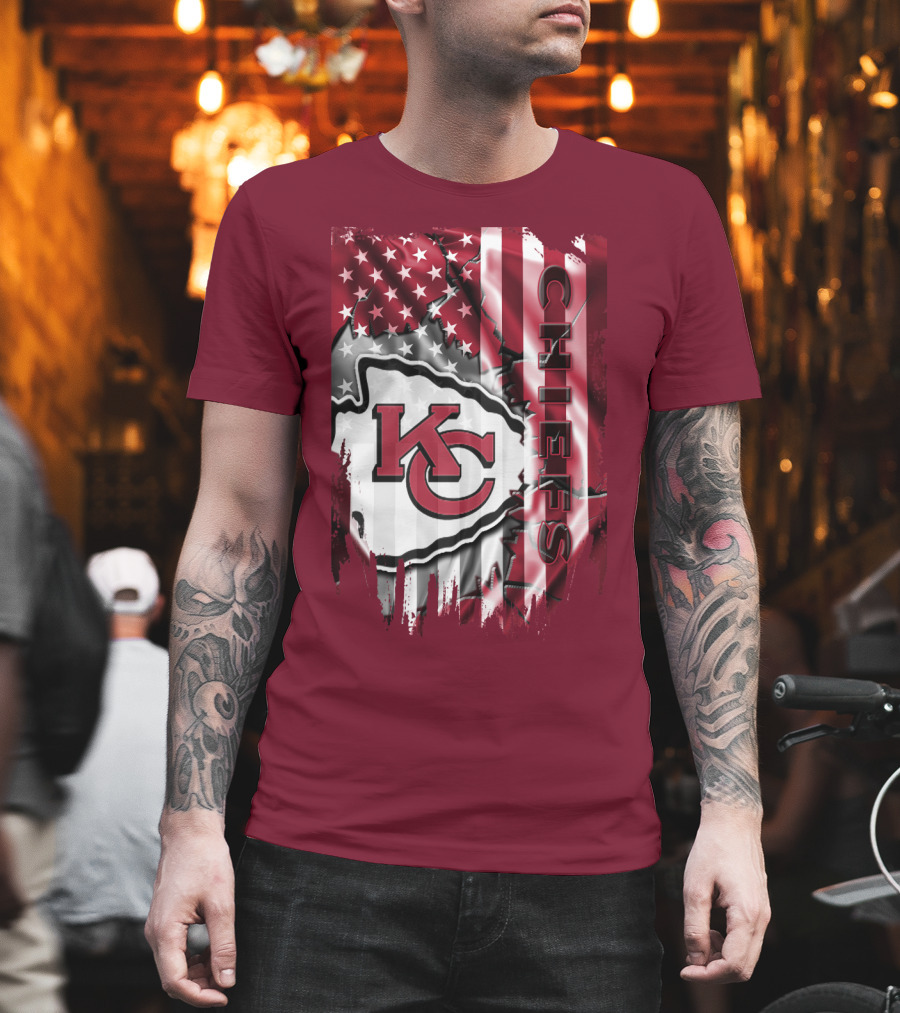 Kc Chiefs American Flag T-Shirt