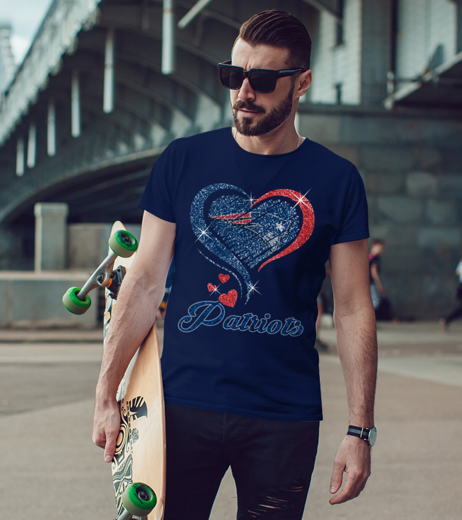 Patriots Heart Glitter T-Shirt