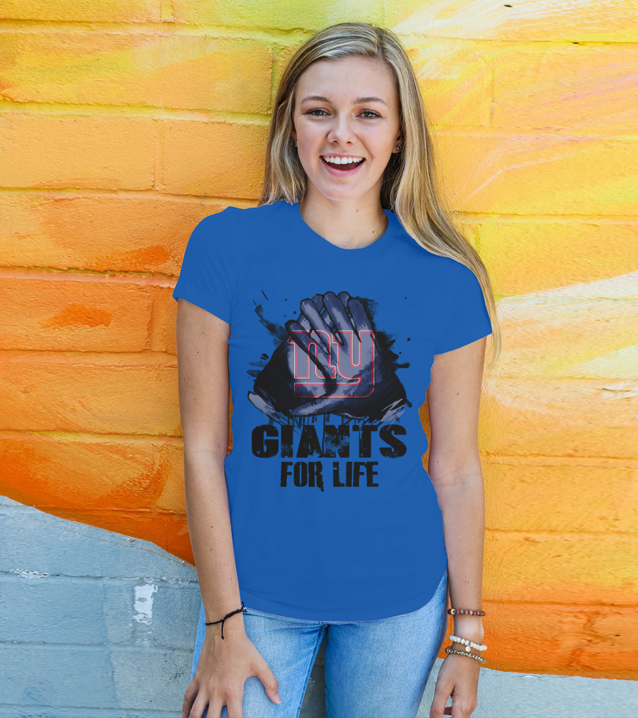 Newyork Giants For Life Ny Giants Fan Gear T-Shirt