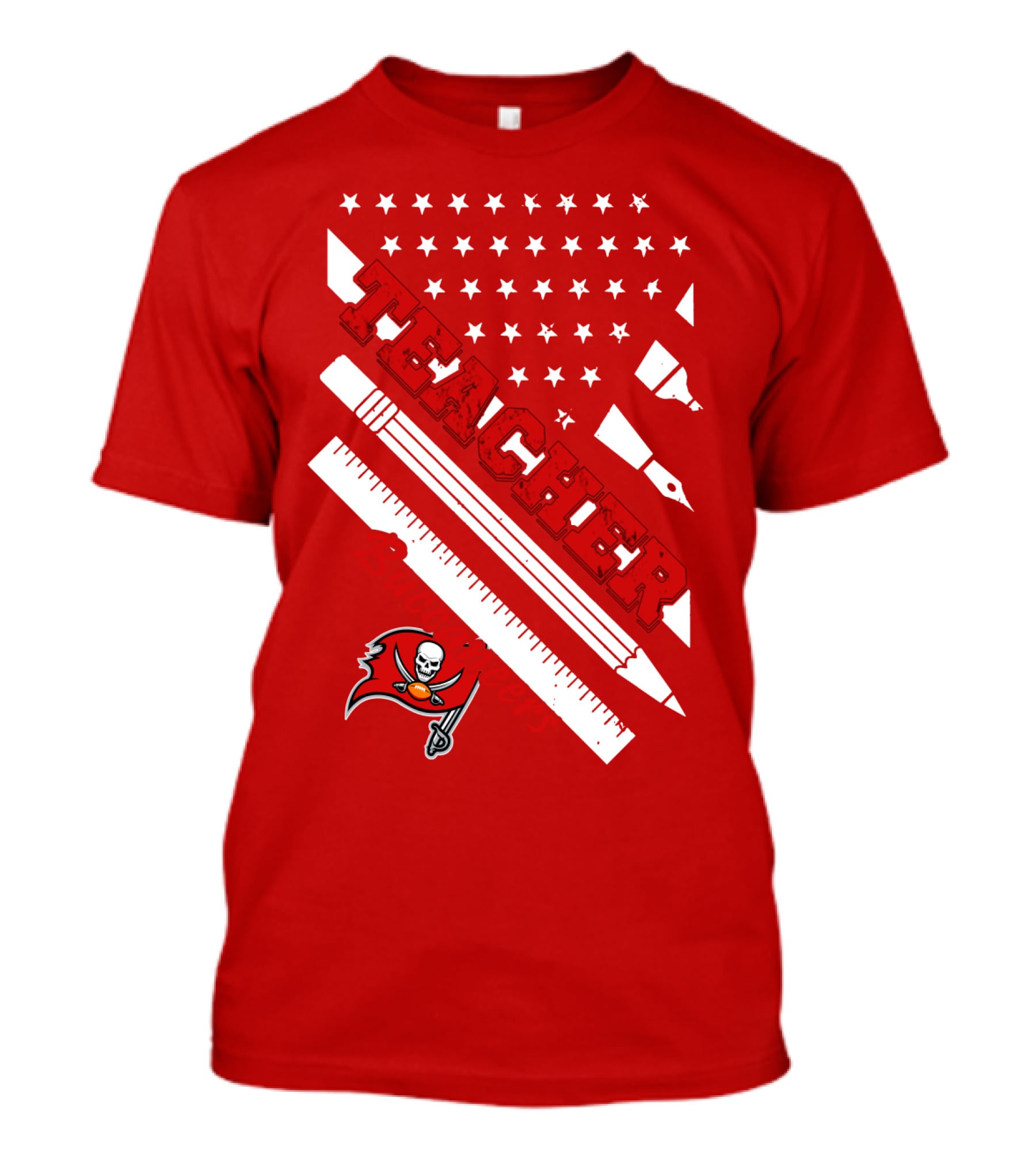 Teacher Tampa Bay Buccaneers Flag T-Shirt