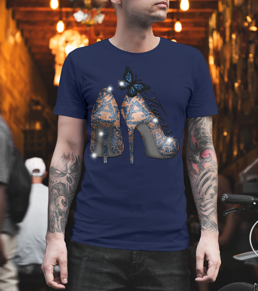 Auburn Tigers High Heels Butterfly T-Shirt