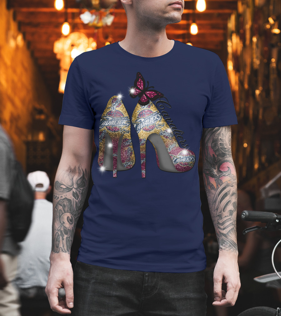 Cleveland Cavaliers Heels With Butterfly T-Shirt