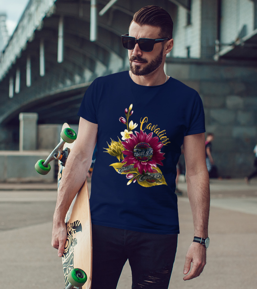 Cleveland Cavaliers Floral Basketball T-Shirt