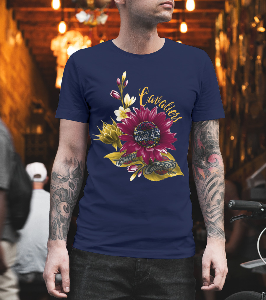 Cleveland Cavaliers Floral Basketball T-Shirt