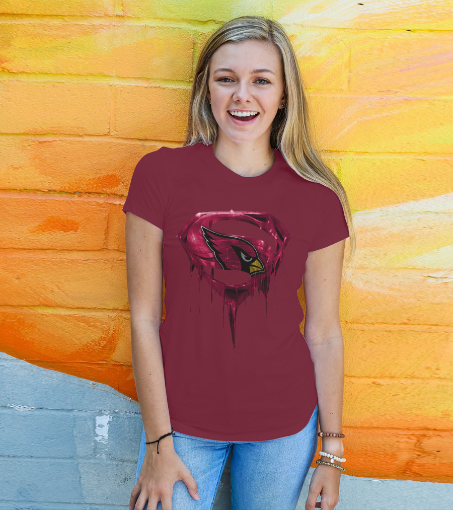 Arizona Cardinals Dripping Superman T-Shirt