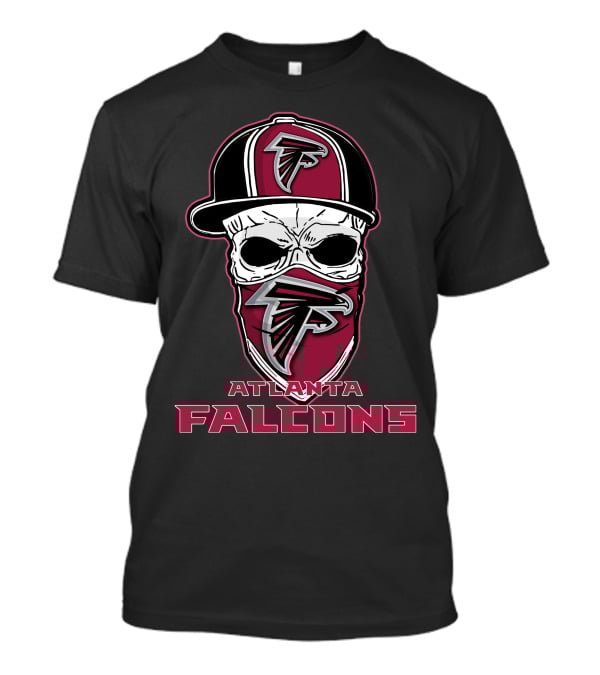 Atlanta Falcons Skull With Cap T-Shirt
