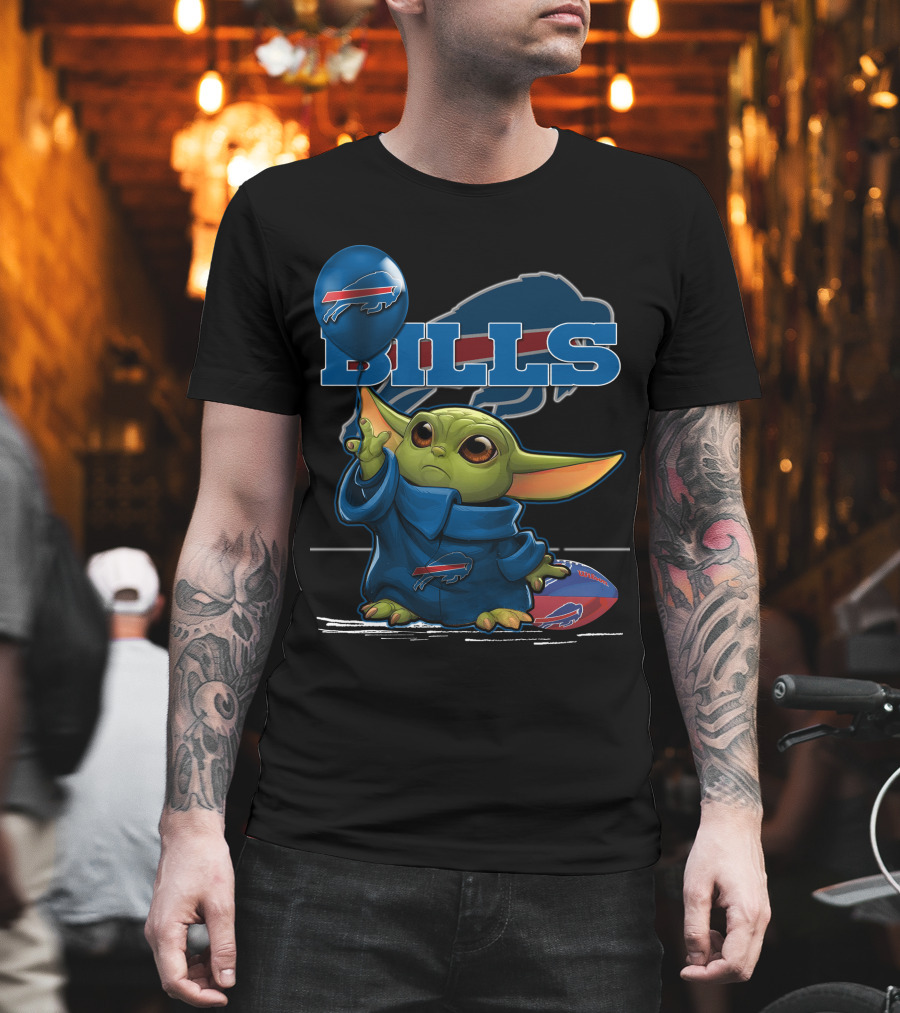 Yoda Bills Buffalo Football Balloon T-Shirt