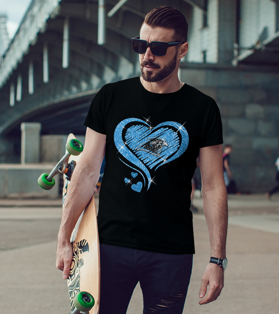 Heart Diamond Carolina Panthers Fan Passion T-Shirt