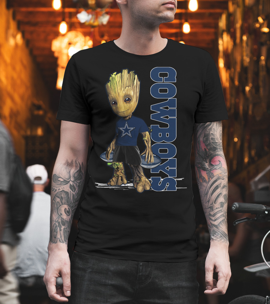 Groot V1 Dallas Cowboys Nfl Team T-Shirt