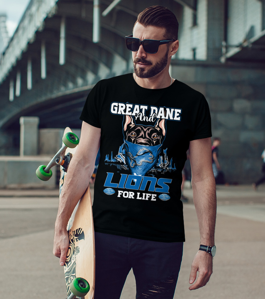 Great Dane And Lions For Life T-Shirt