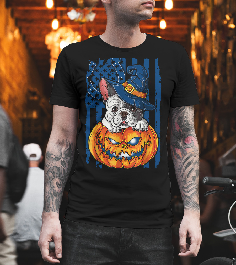 Hlw Halloween Bulldog Indianapolis Colts Pumpkin Magic T-Shirt