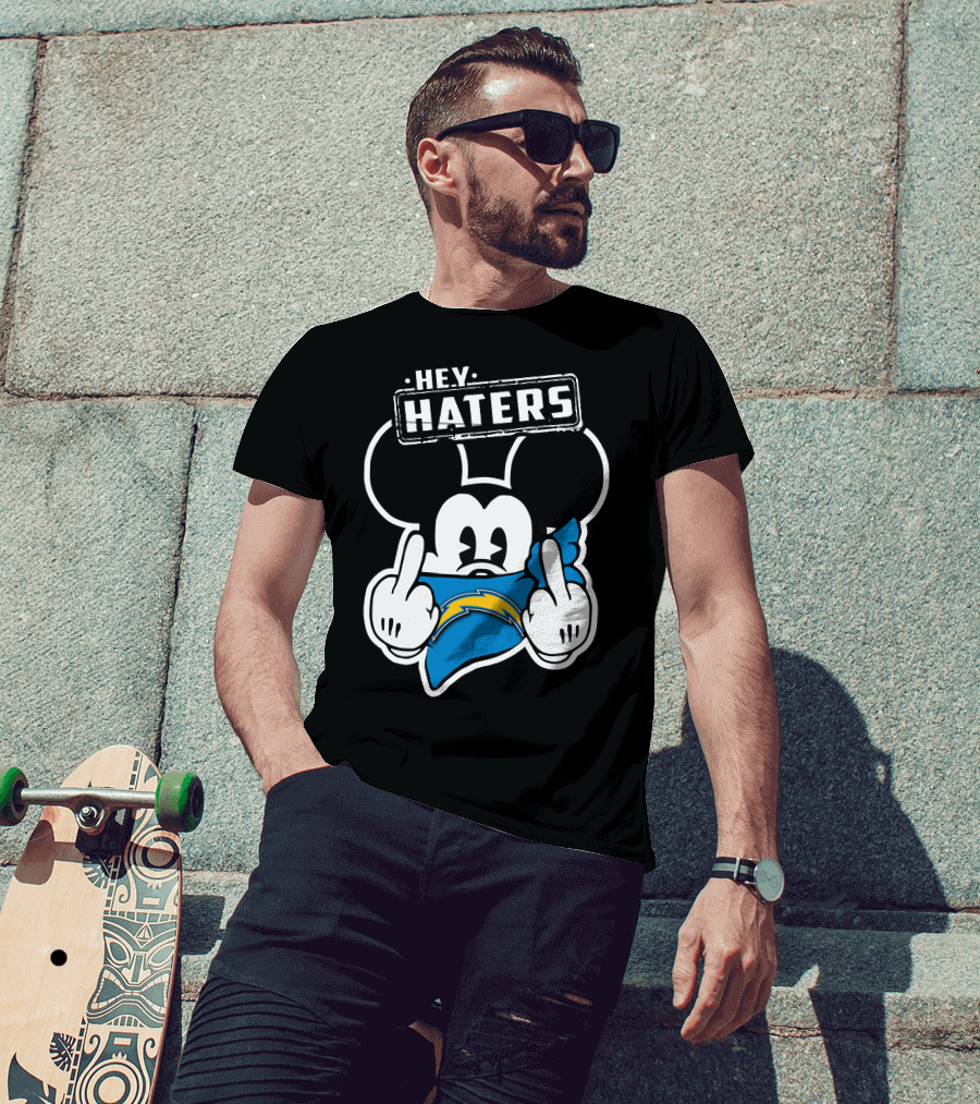 Hey Haters Mick Los Angeles Chargers T-Shirt