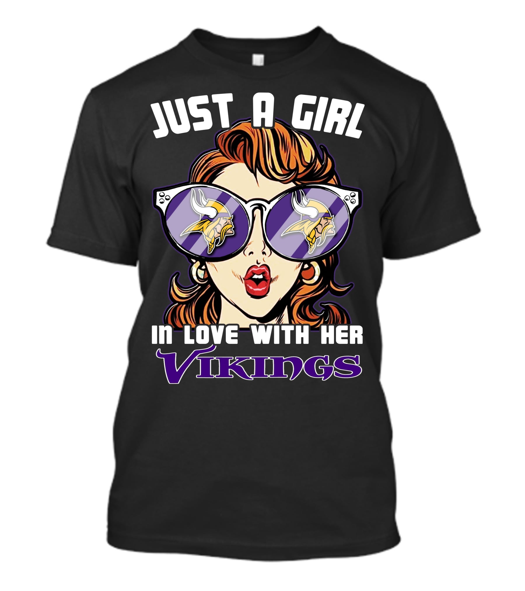 Just A Girl In Love With Her Minnesota Vikings T-Shirt