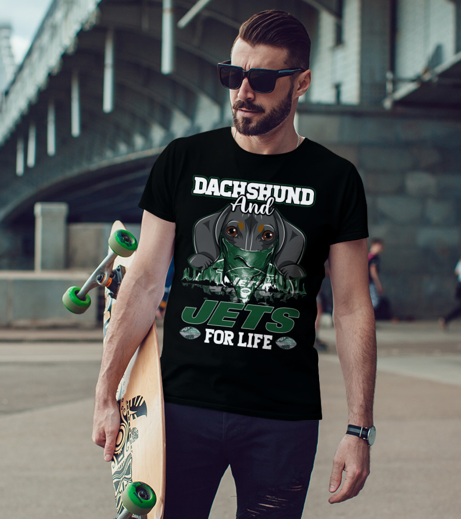 Dachshund And Jets For Life New York Jets T-Shirt