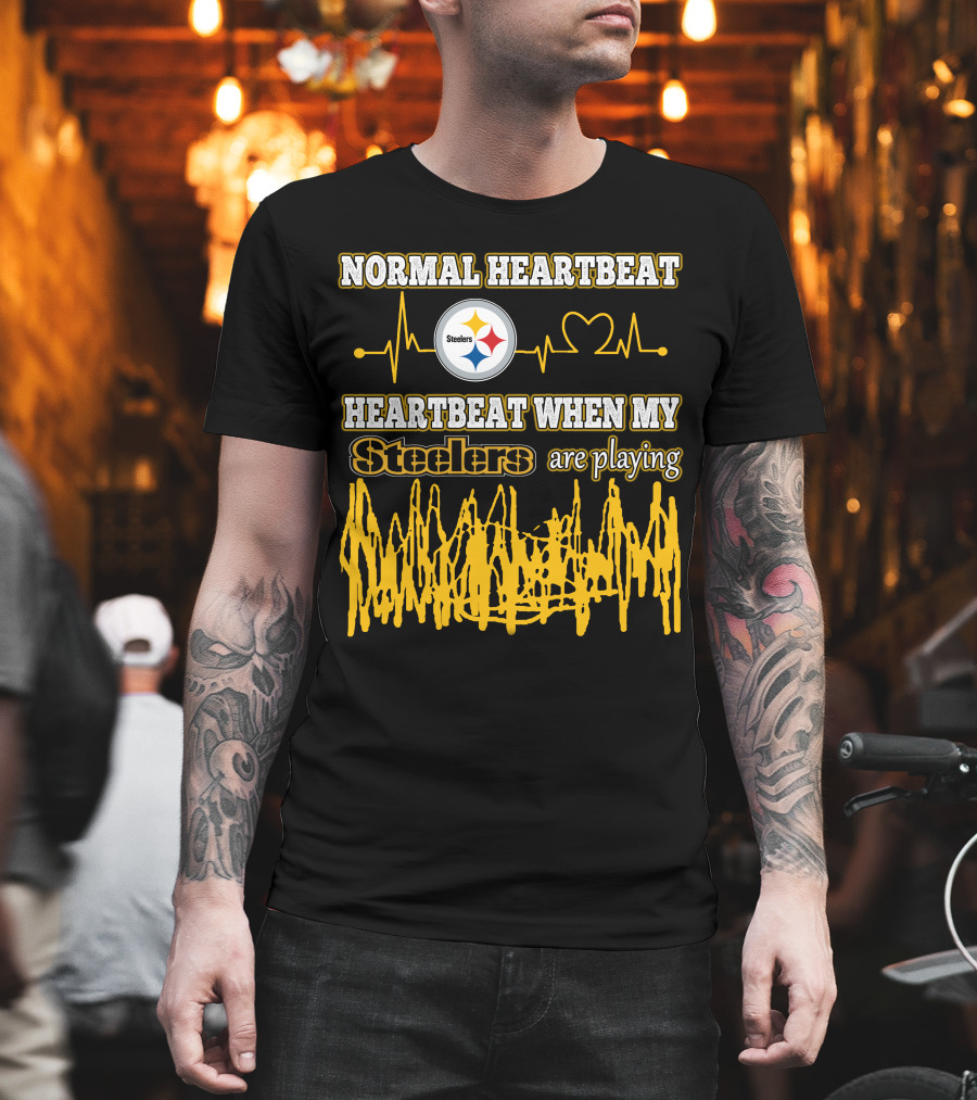Normal Heartbeat Steelers Heartbeat When My Steelers Are Playing T-Shirt