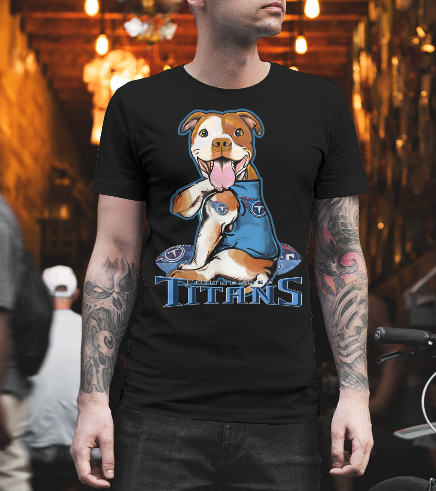 Pittbull Tennessee Titans Football Team Spirit T-Shirt
