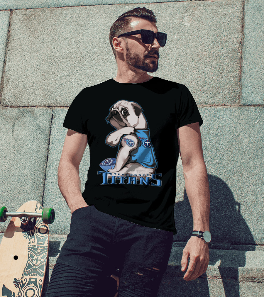 Tennessee Titans Pug T-Shirt