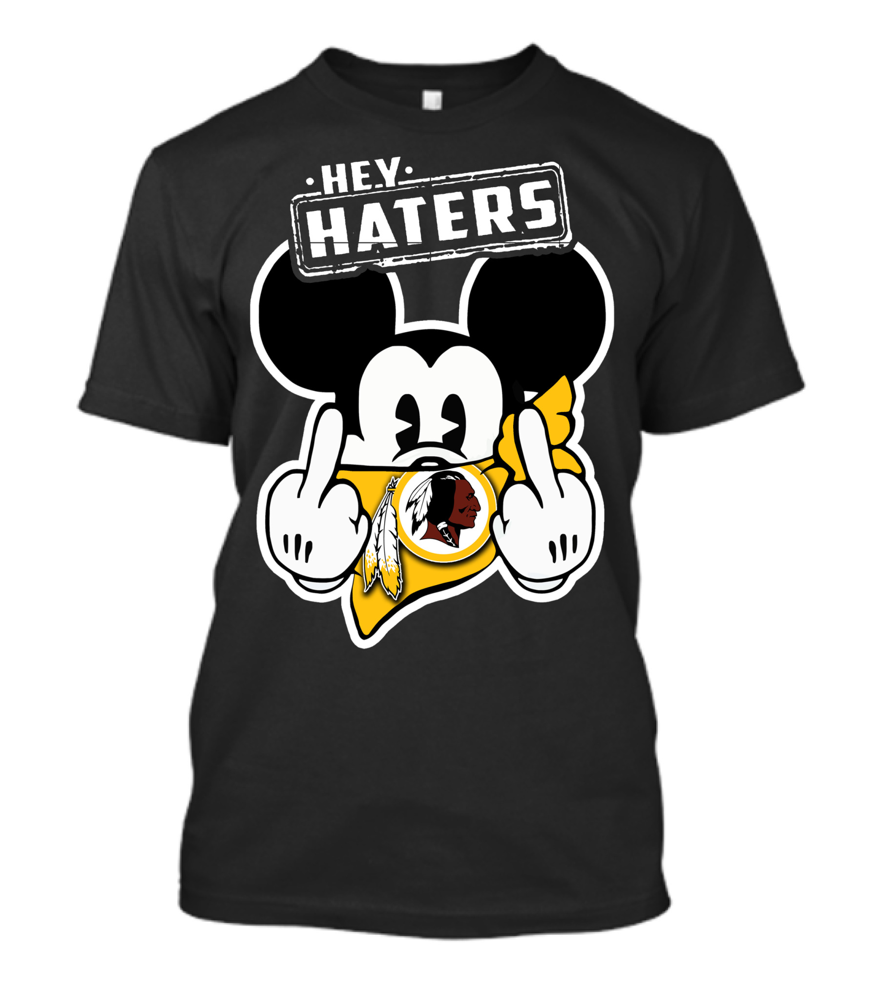 Hey Haters Mickey Mouse Washington Redskins T-Shirt