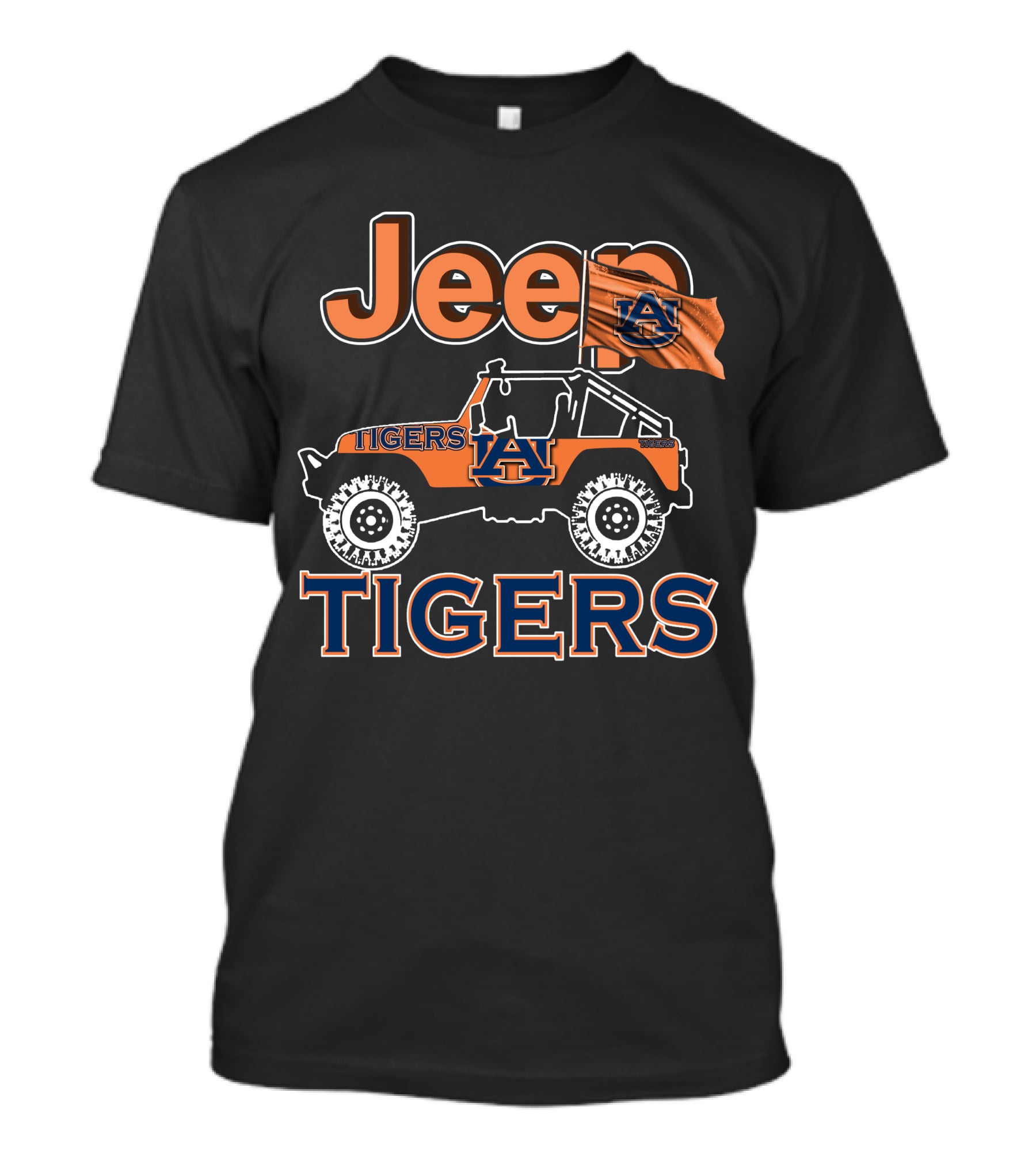 Jeep Auburn University Tigers Off-Road Adventure T-Shirt