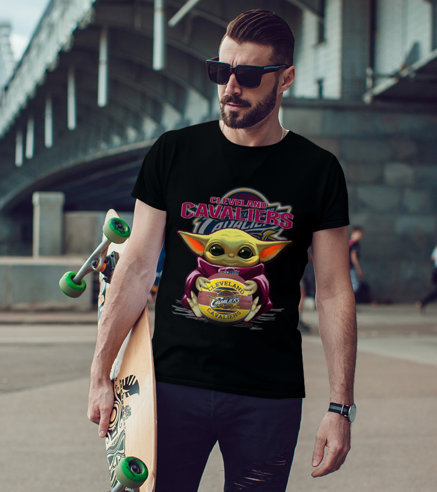 Cleveland Cavaliers Yoda With Basketball T-Shirt