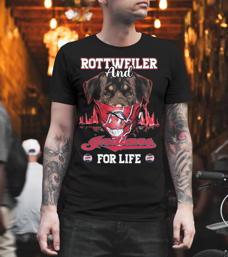 Rottweiler and Indians for Life T-Shirt