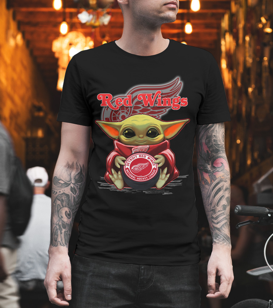 Yoda Detroit Red Wings NHL National Hockey League T-Shirt