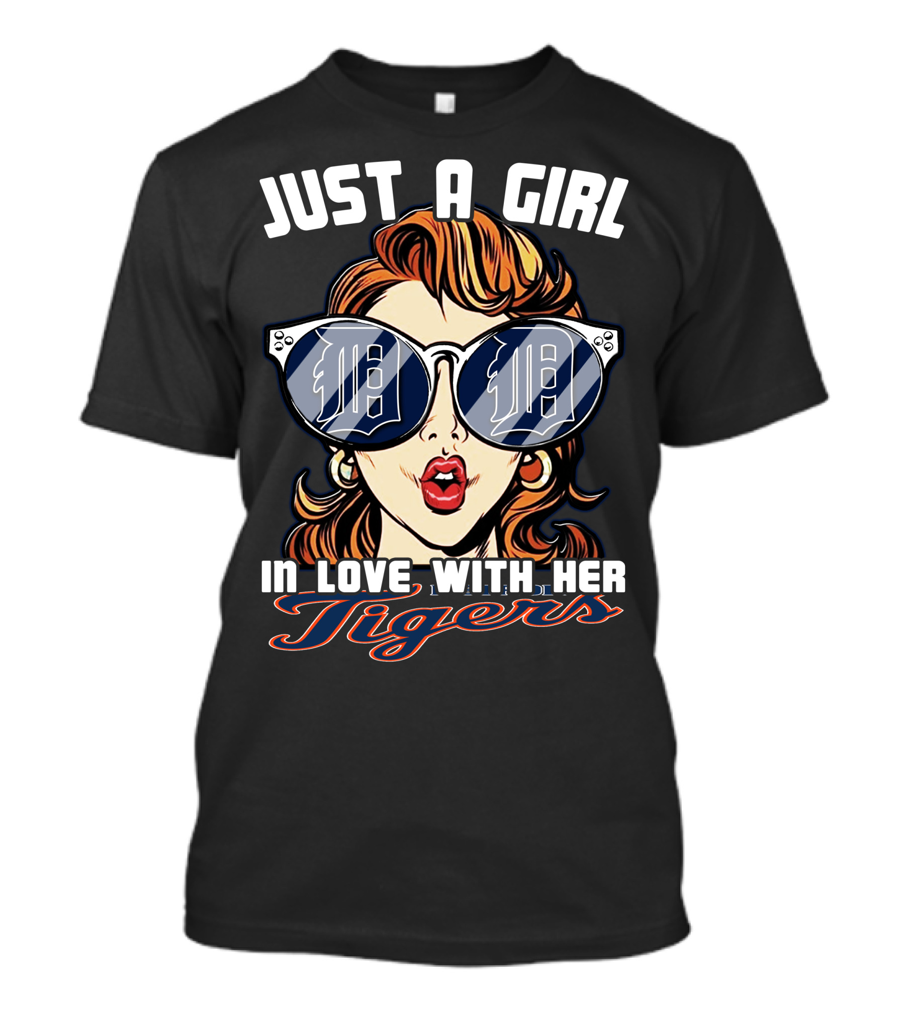 Just A Girl In Love With Her Detroit Tigers T-Shirt