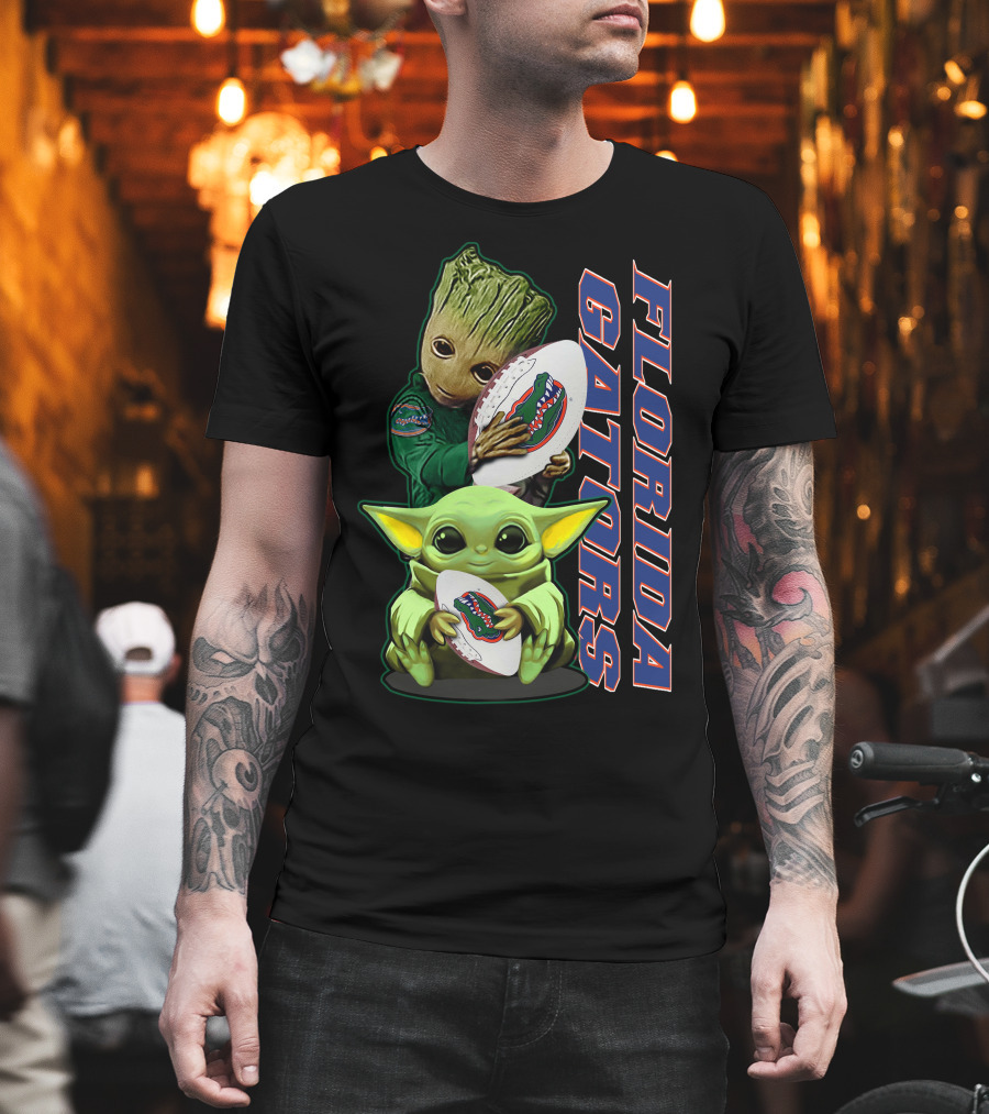 Florida Gators Grzd Yoda Groot Football T-Shirt