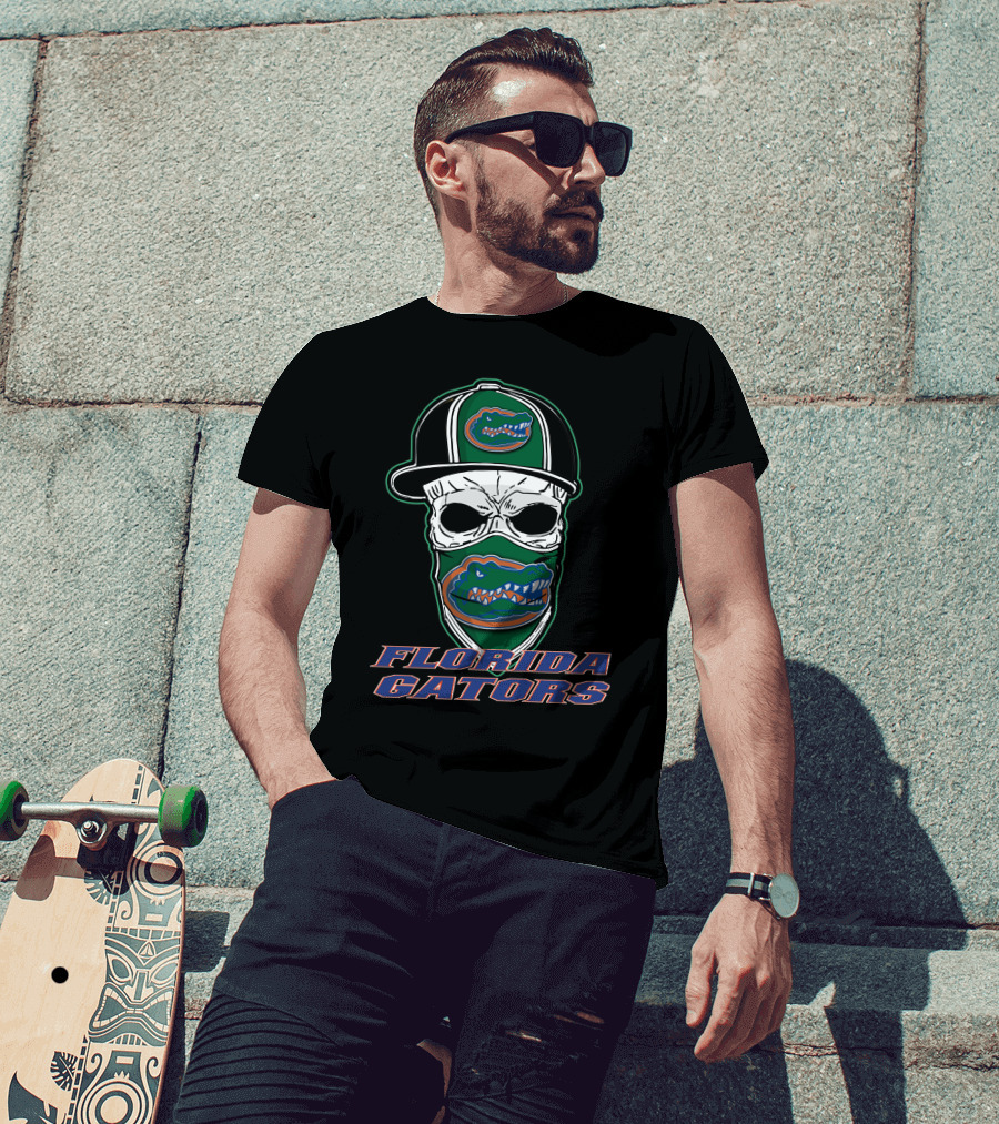 Florida Gators Skull Mask Hat T-Shirt