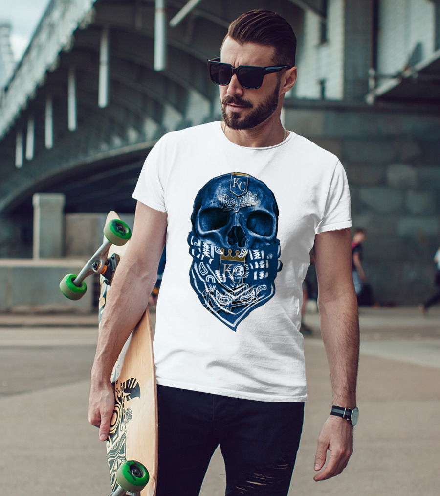 KC Royals Skull Bandana T-Shirt