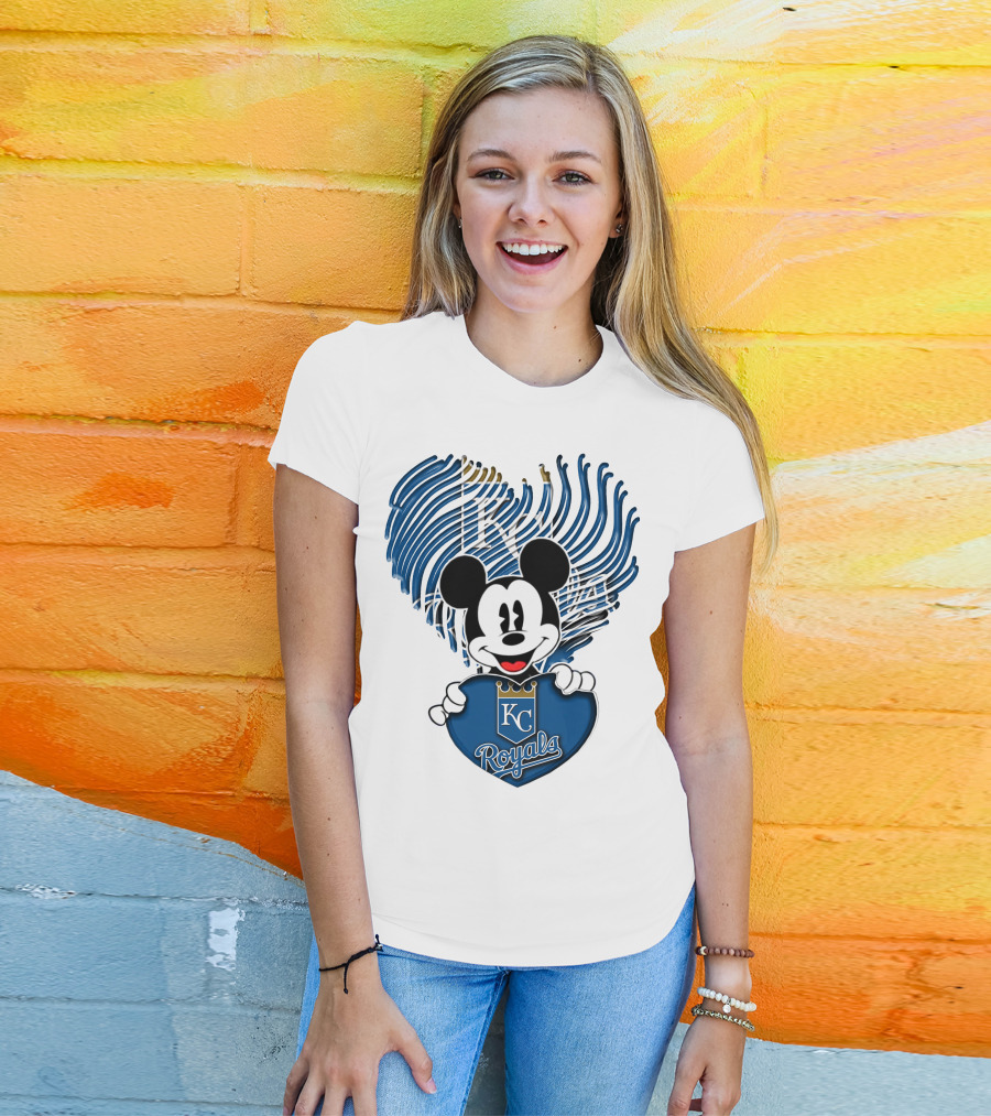 KC Royals Mickey Baseball T-Shirt